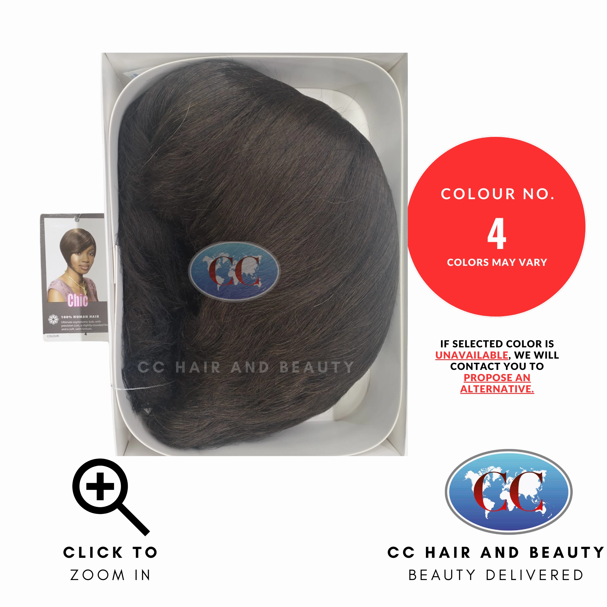Sleek Human Hair Wig Fashion - Chic Wig