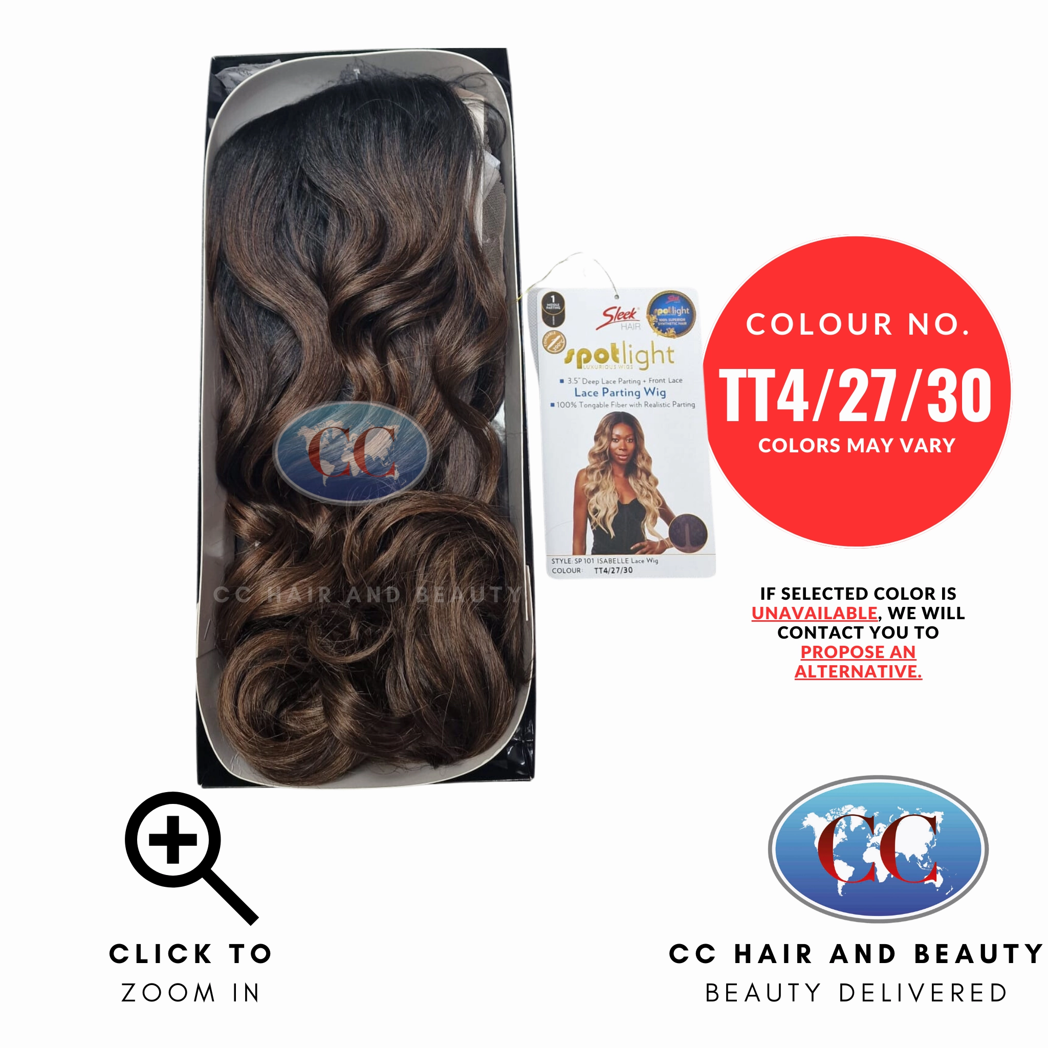 Sleek Spotlight Synthetic Lace Wig - Isabelle