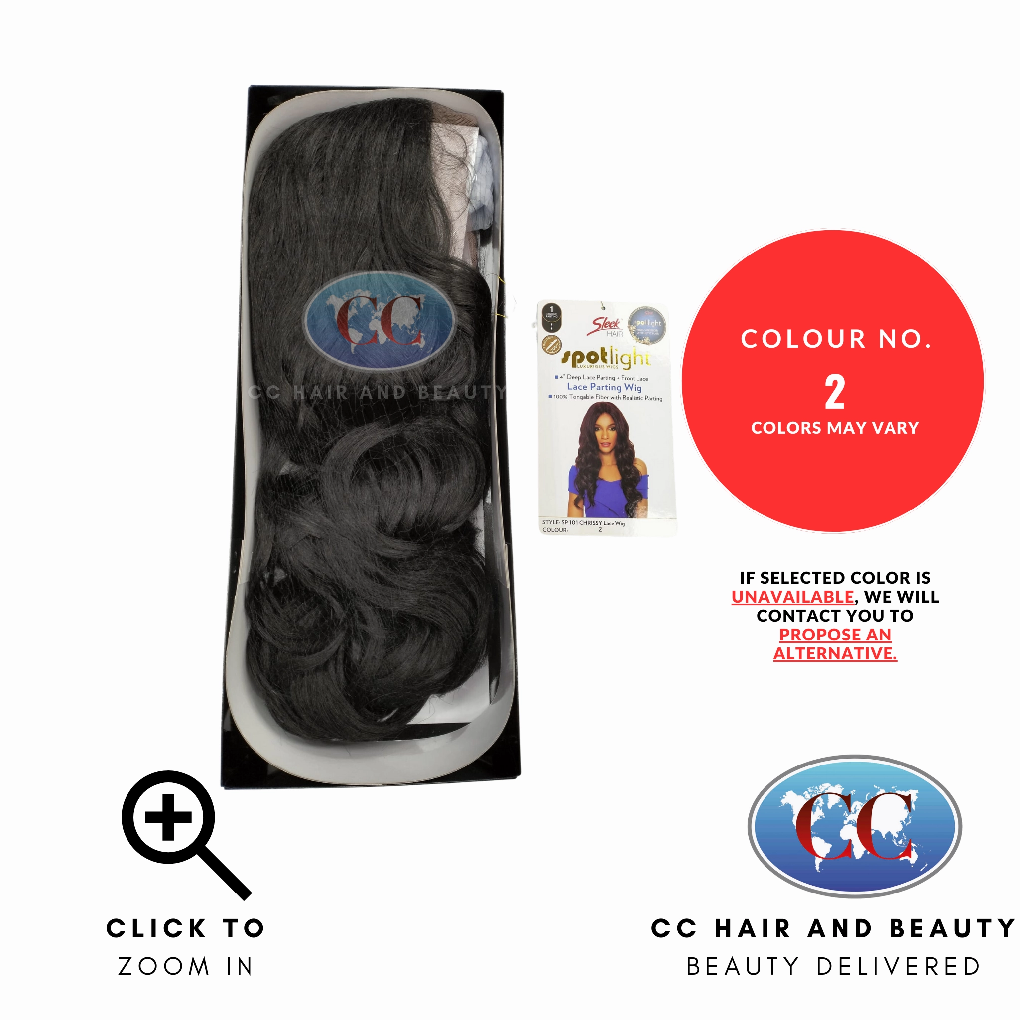Sleek Synthetic Hair Spotlight Luxurious Wig - Chrissy Wig
