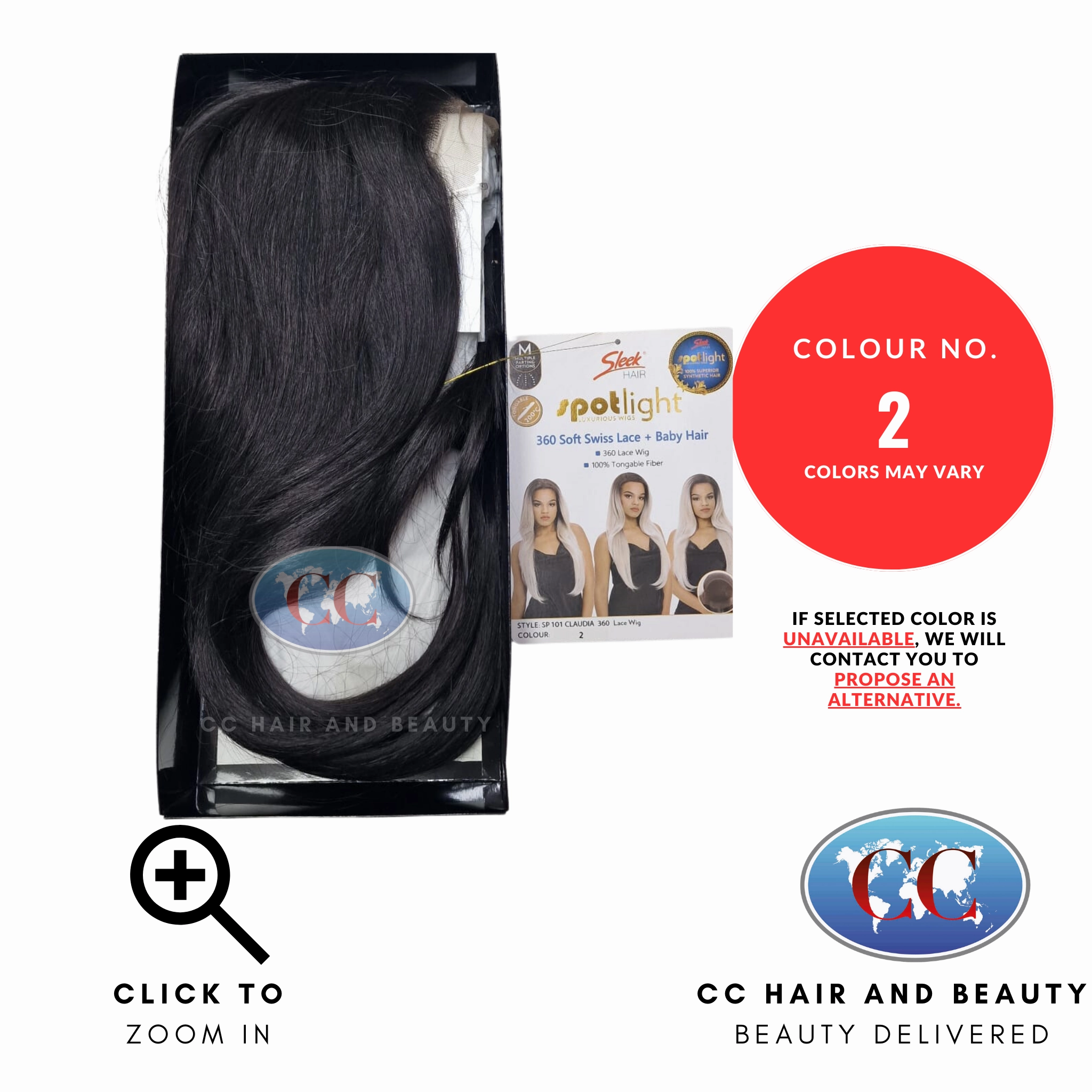 Sleek Synthetic Hair Spotlight Luxurious Wig - Claudia Wig