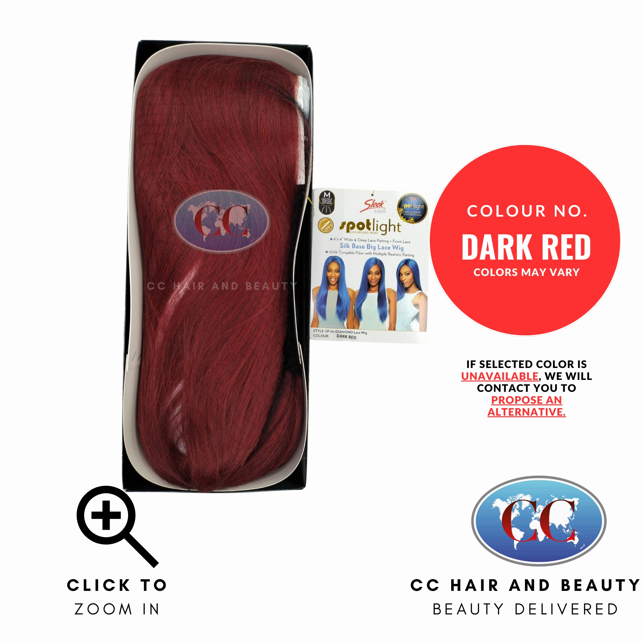 Sleek Synthetic Hair Spotlight Luxurious Wig - Diamond Wig