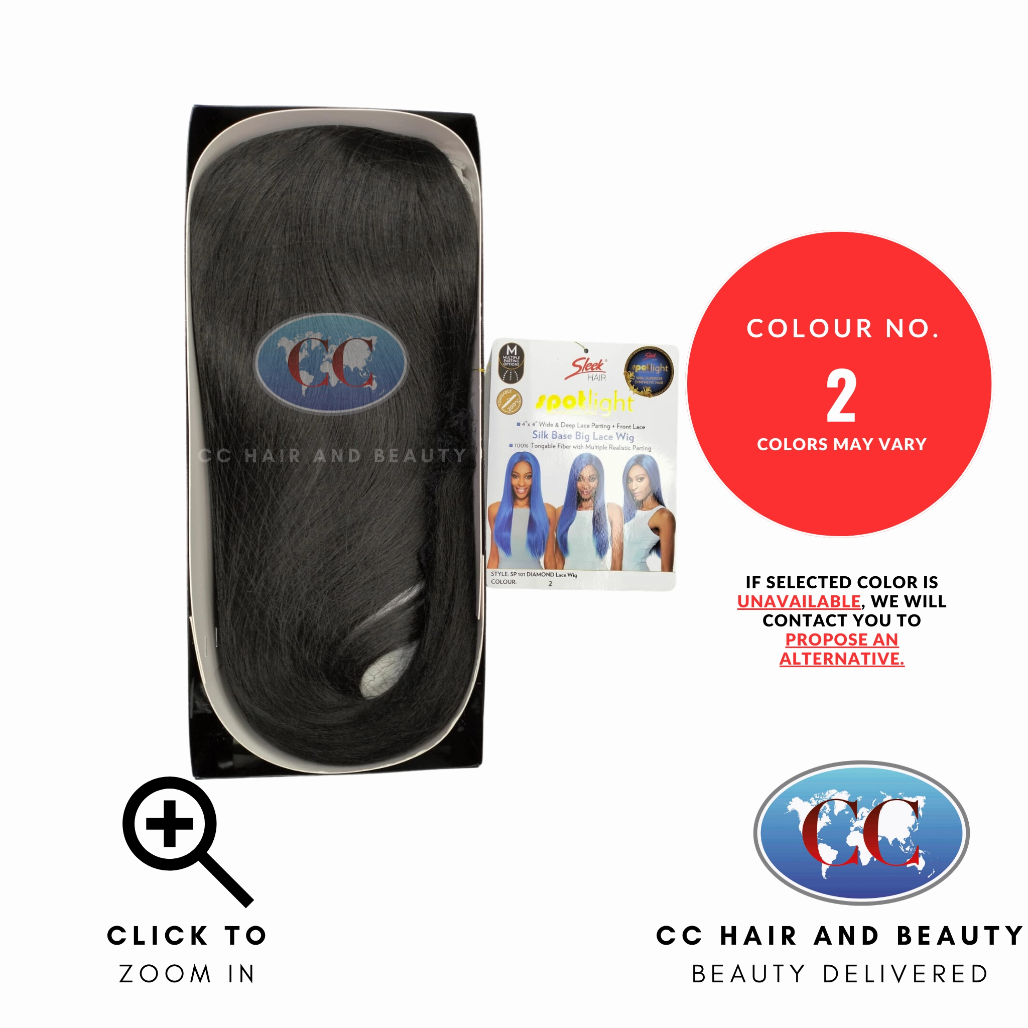 Sleek Synthetic Hair Spotlight Luxurious Wig - Diamond Wig