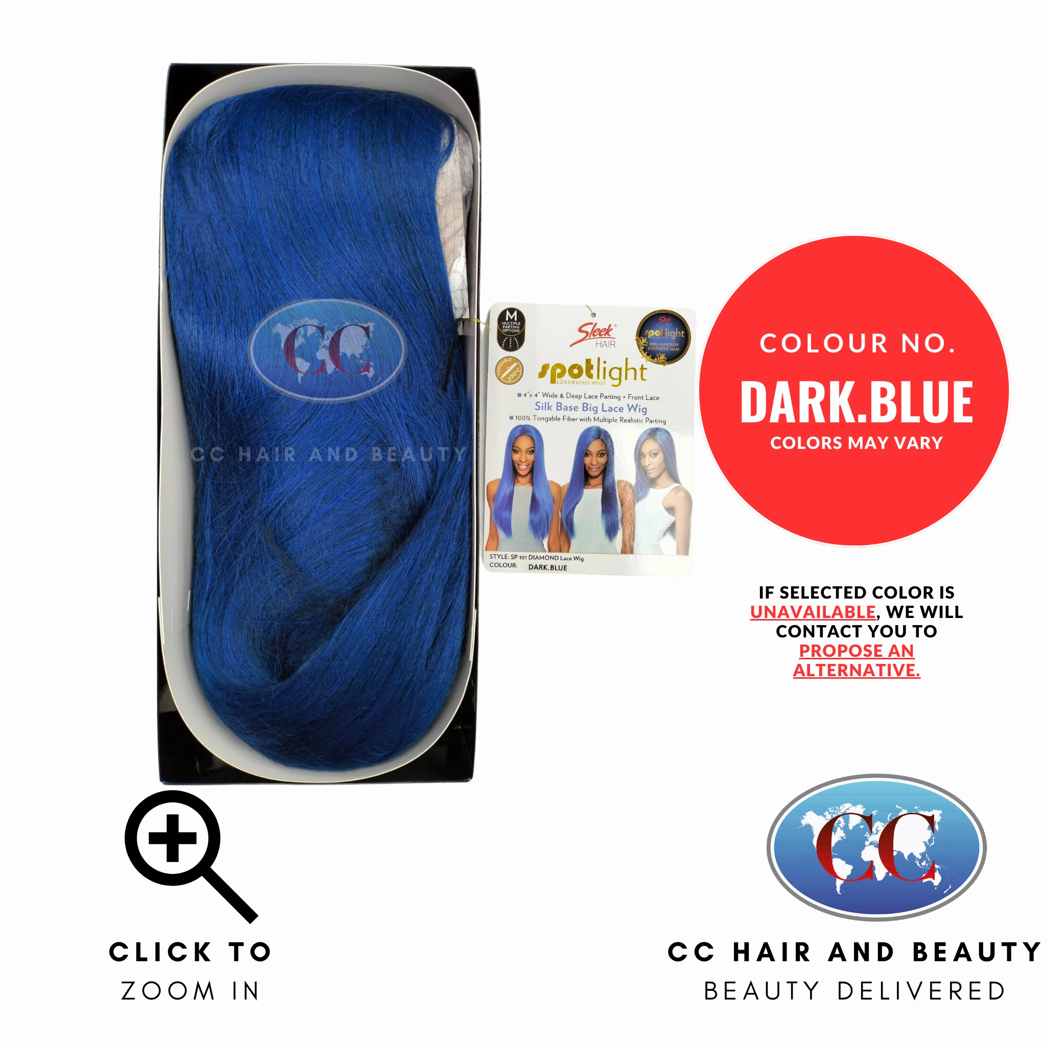 Sleek Synthetic Hair Spotlight Luxurious Wig - Diamond Wig
