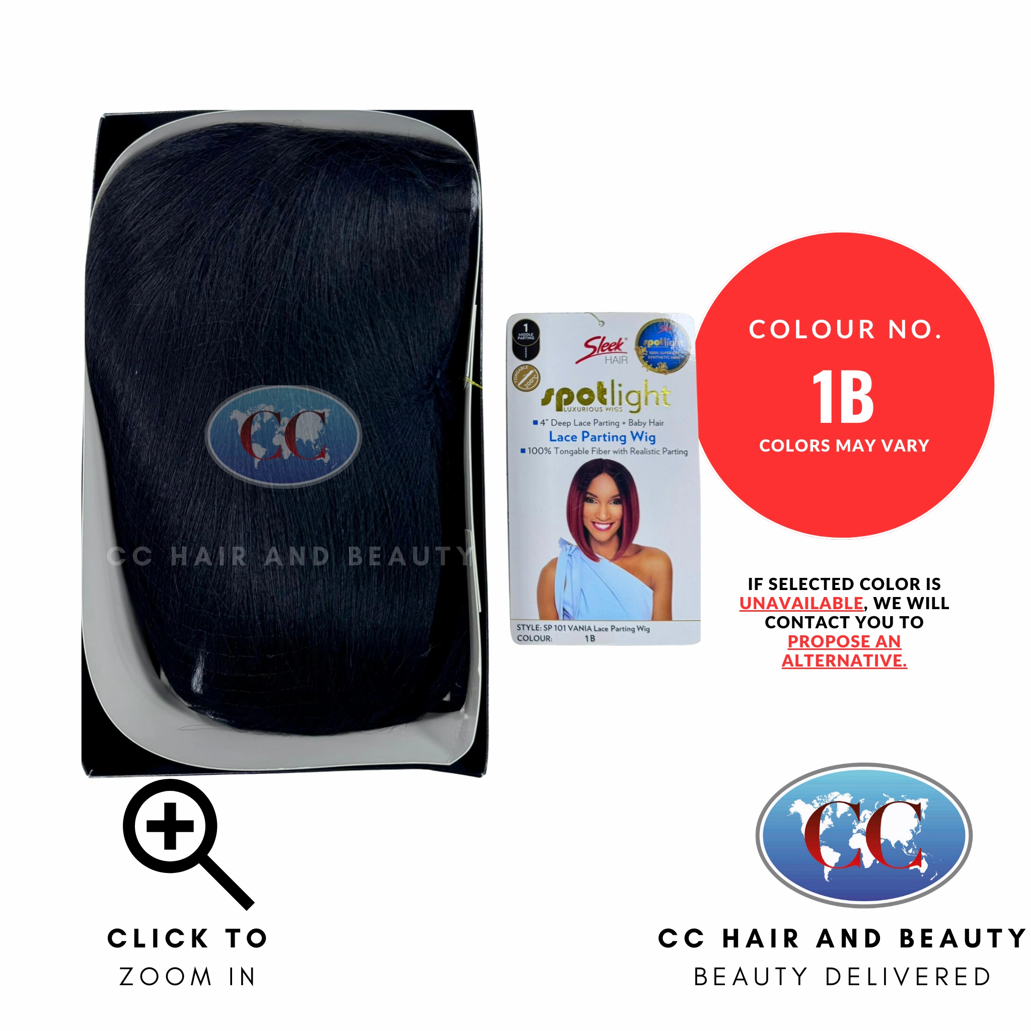 Sleek Synthetic Hair Spotlight Luxurious Wig - Vania