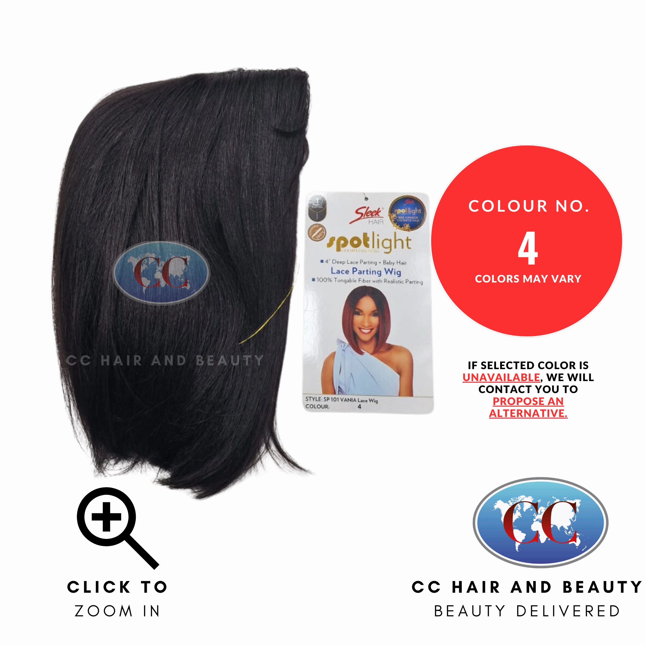 Sleek Synthetic Hair Spotlight Luxurious Wig - Vania