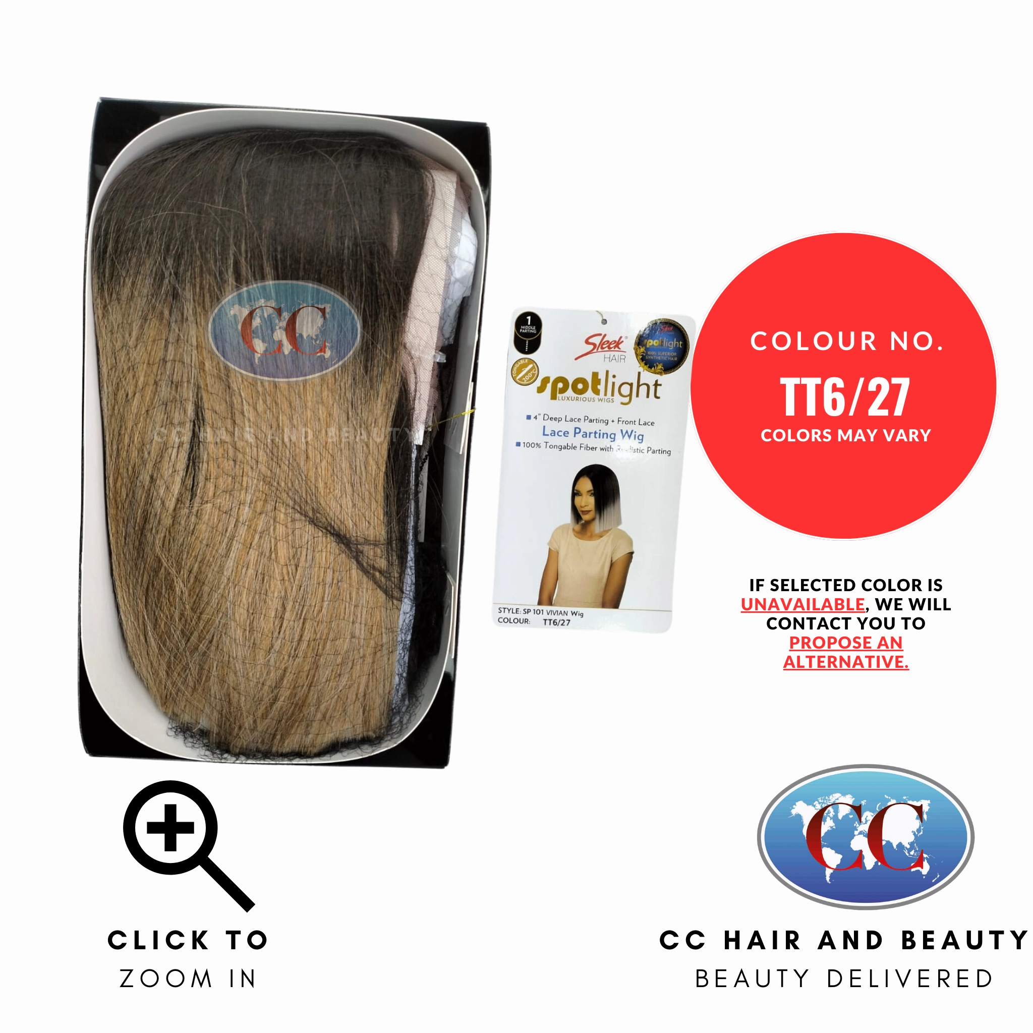 Sleek Synthetic Hair Spotlight Luxurious Wig - Vivian