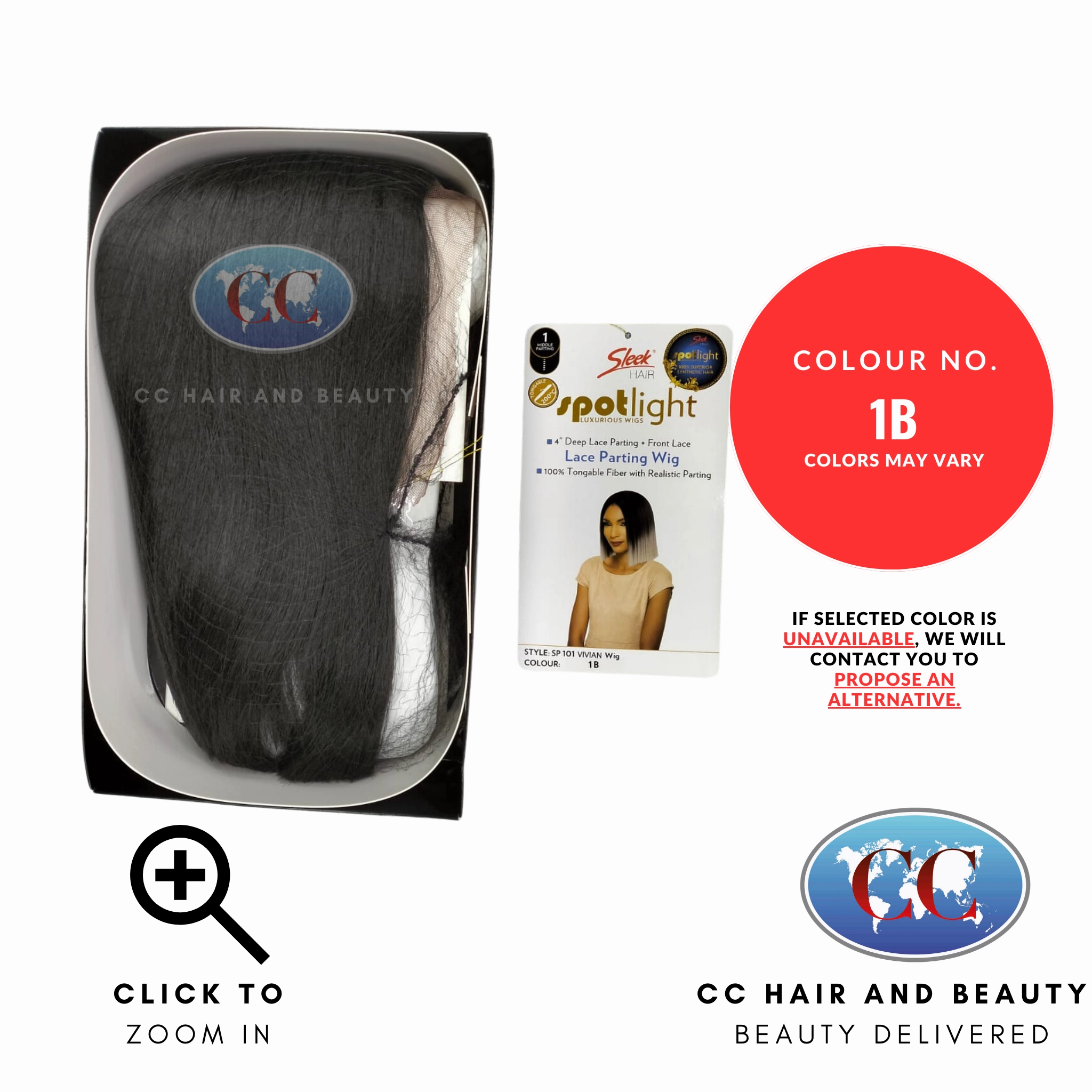 Sleek Synthetic Hair Spotlight Luxurious Wig - Vivian