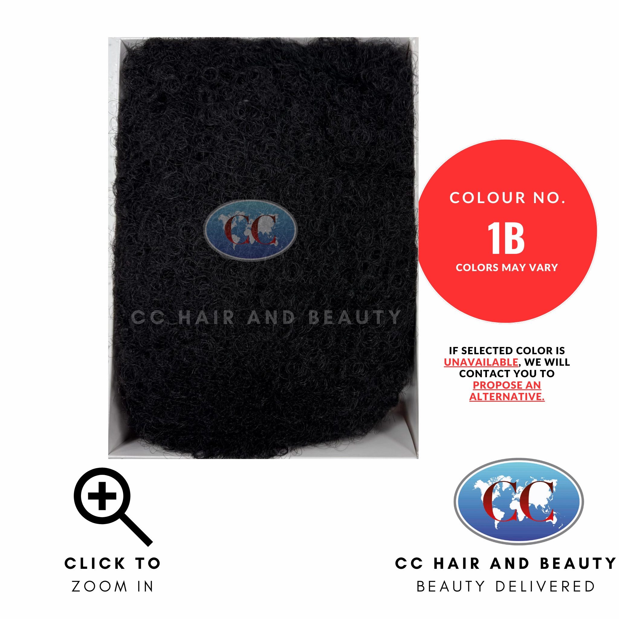 Sleek Synthetic Hair Wig - Big Afro