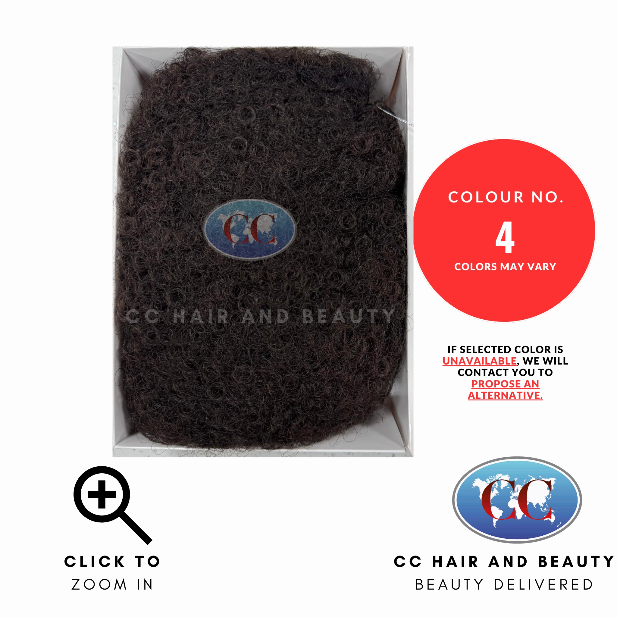 Sleek Synthetic Hair Wig - Big Afro