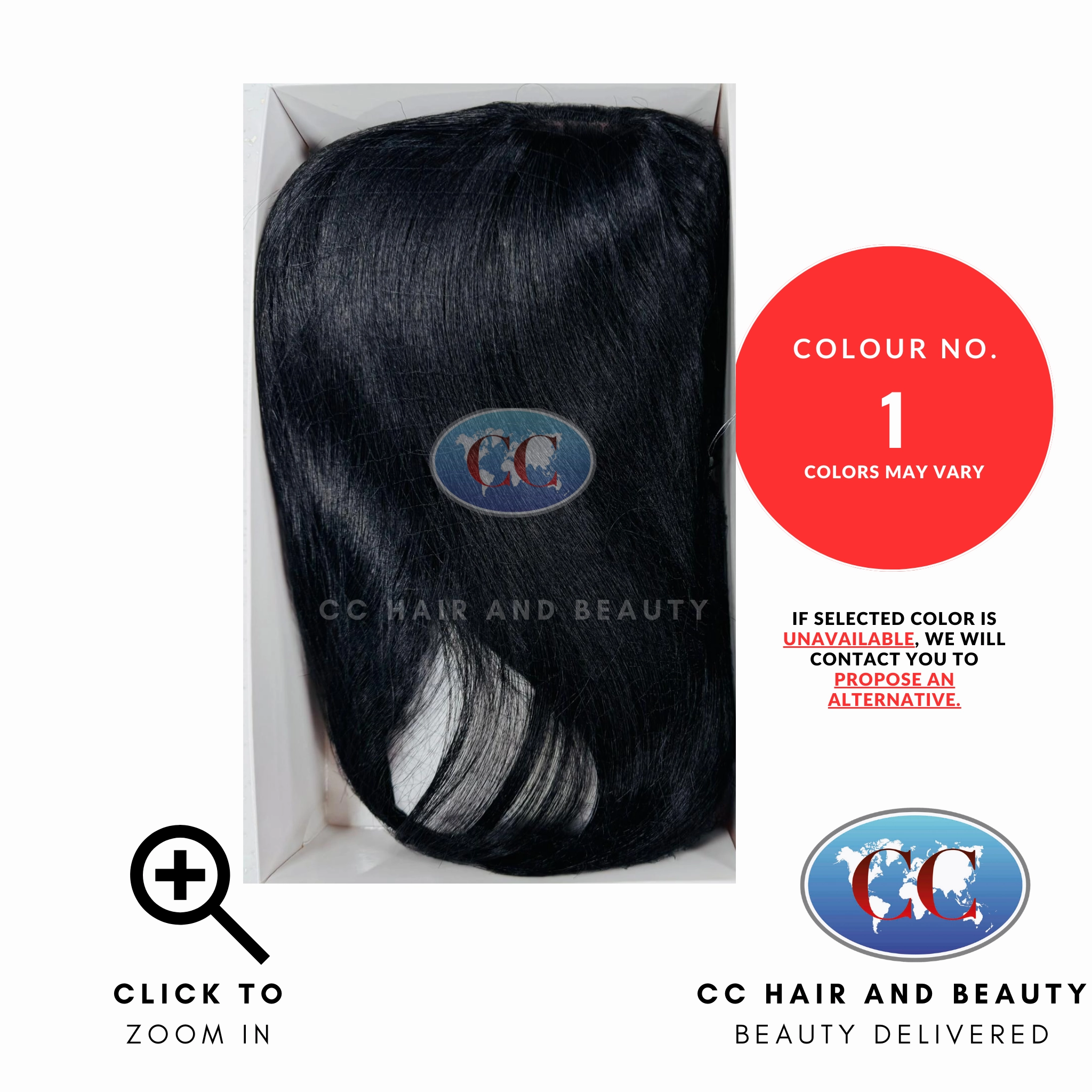 Sleek Synthetic Hair Wig Fashion - Crystal