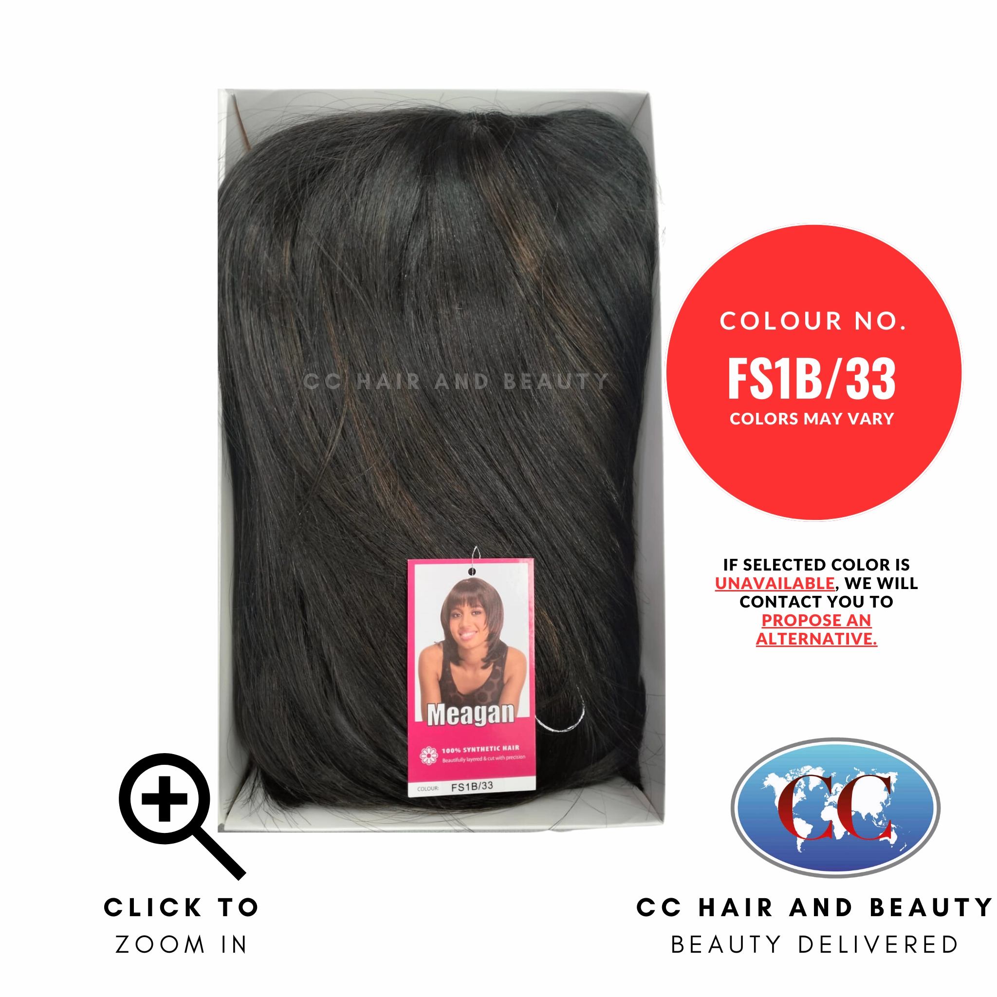 Sleek Synthetic Hair Wig Fashion - Meagan