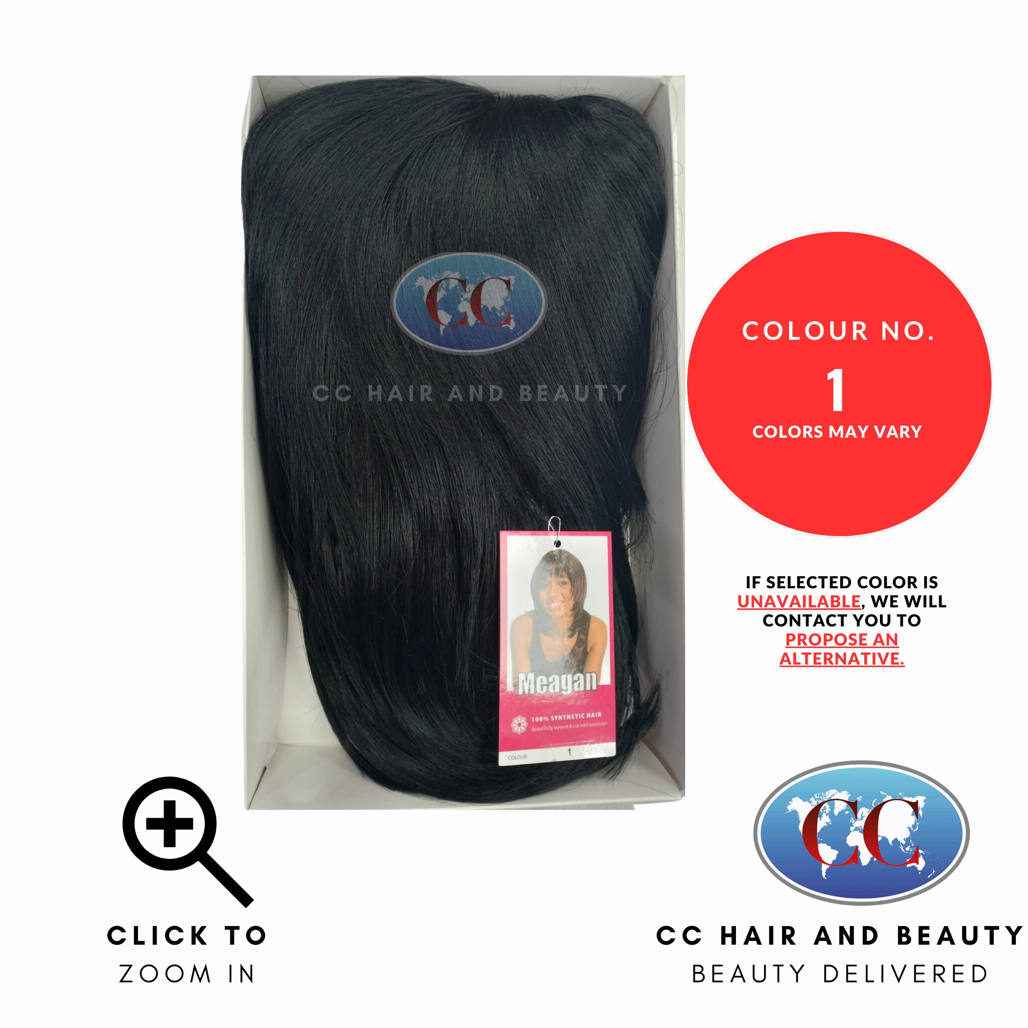 Sleek Synthetic Hair Wig Fashion - Meagan
