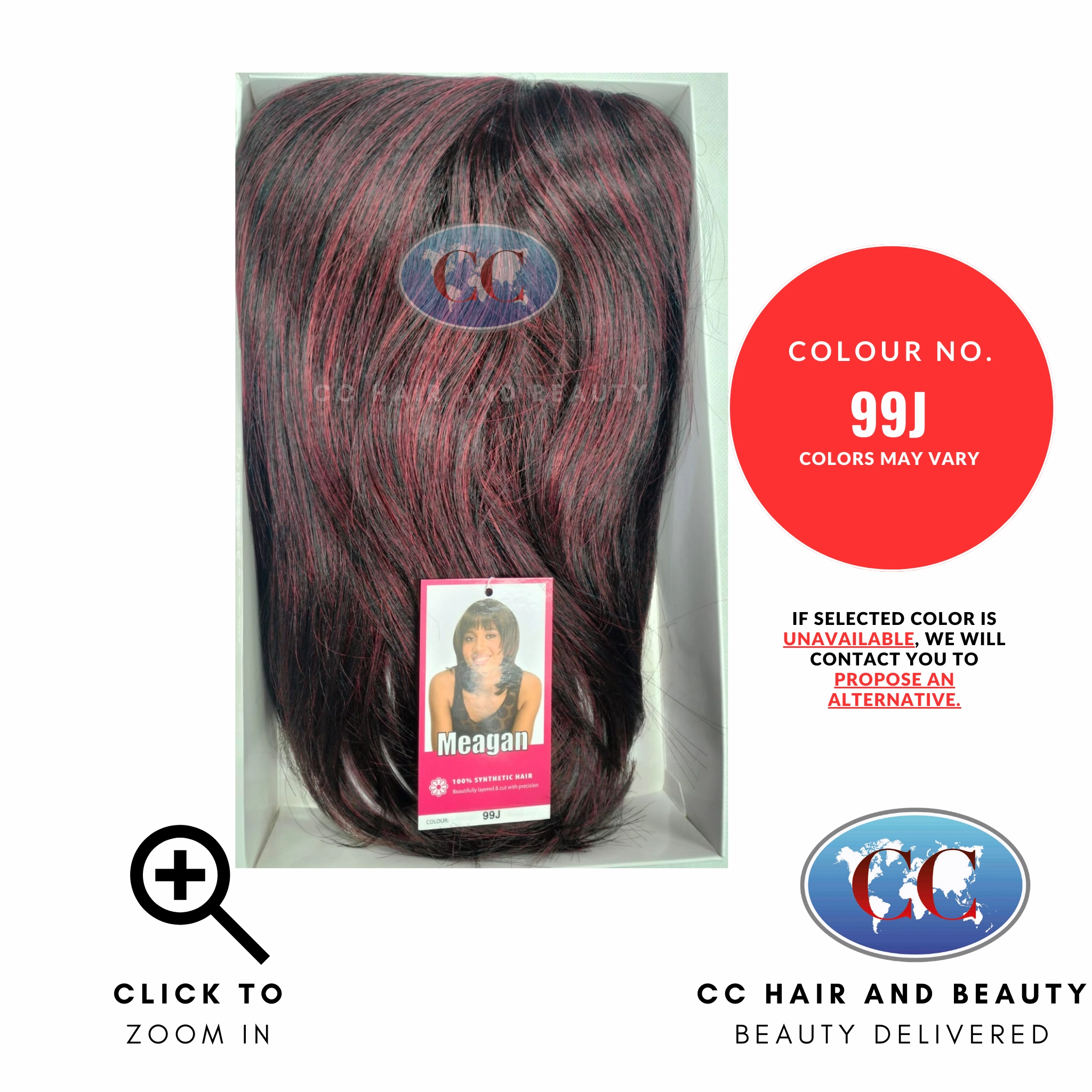 Sleek Synthetic Hair Wig Fashion - Meagan