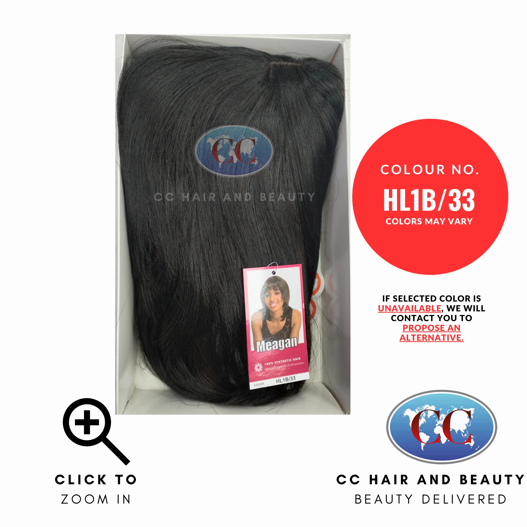 Sleek Synthetic Hair Wig Fashion - Meagan