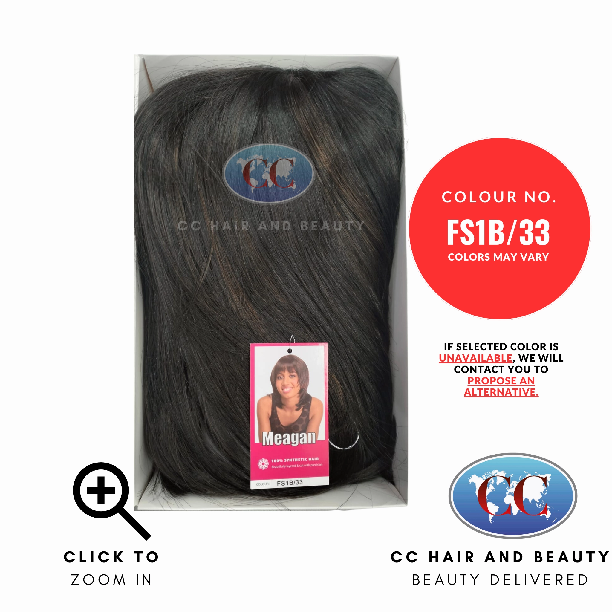 Sleek Synthetic Hair Wig Fashion - Meagan