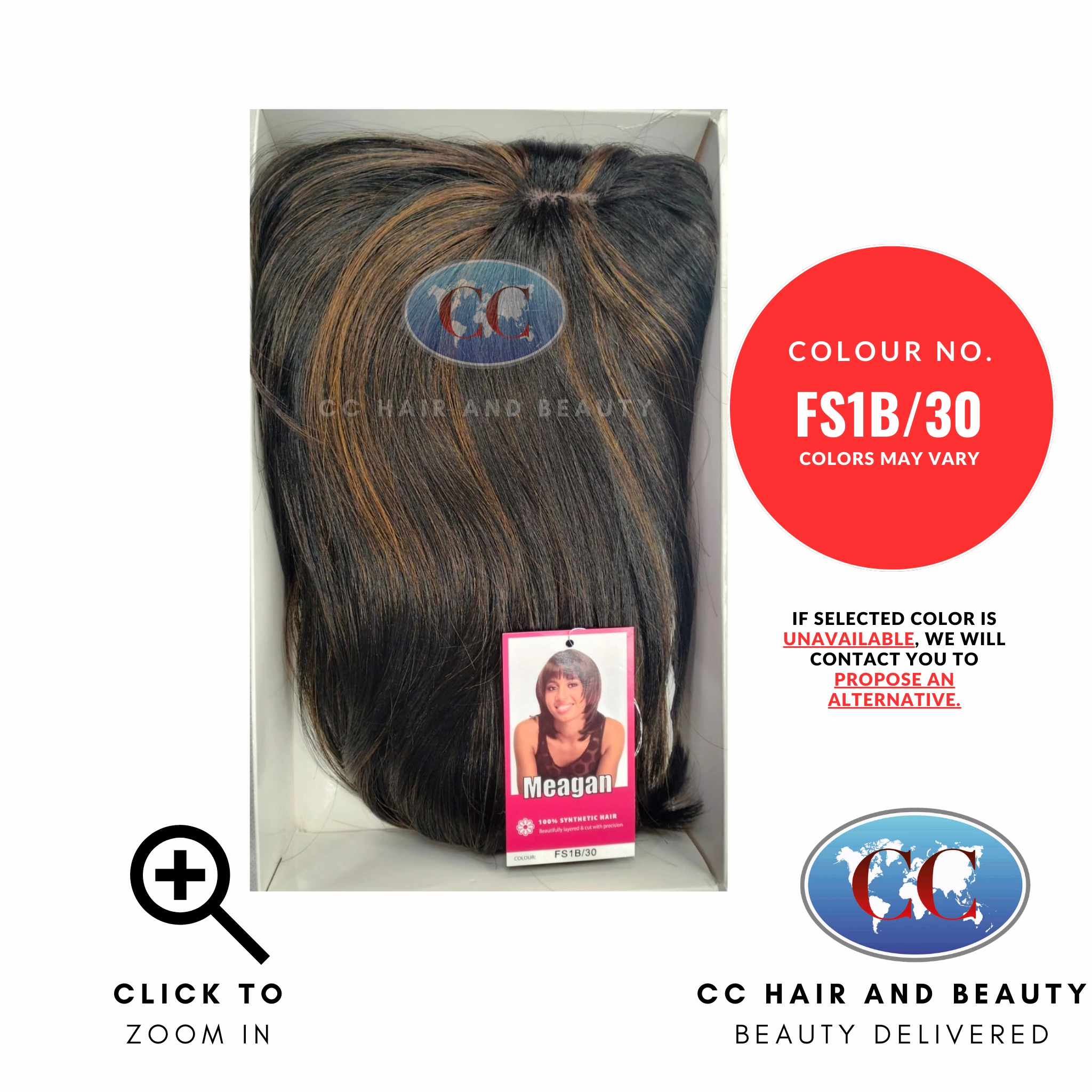 Sleek Synthetic Hair Wig Fashion - Meagan