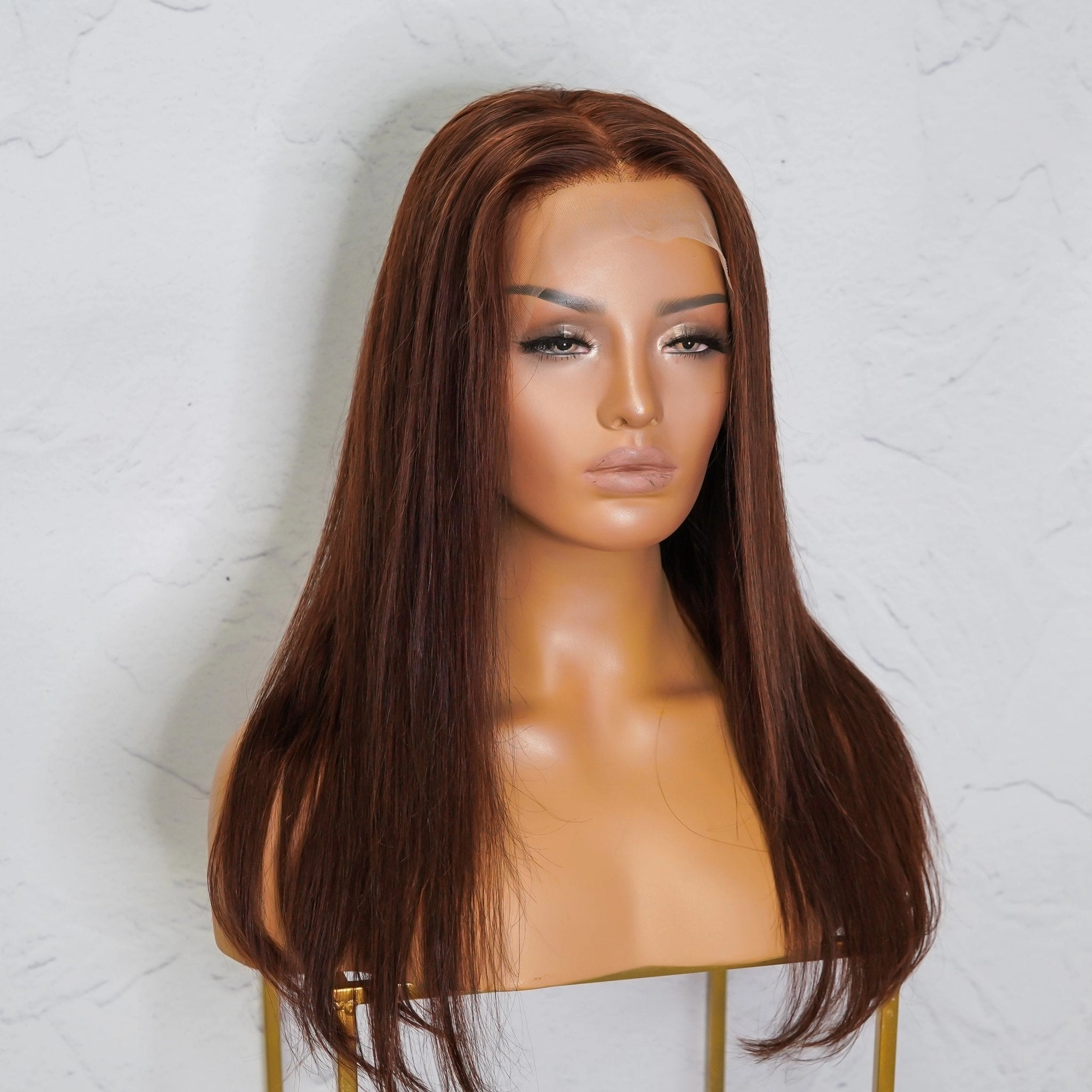 SOPHIE Brown Human Hair Lace Front Wig