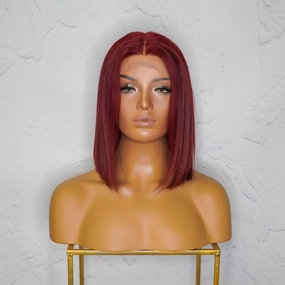 SPICE Red Human Hair Lace Front Wig ** READY TO SHIP **