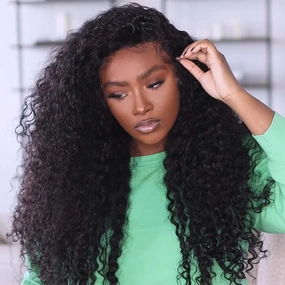 Spring Sale Glueless Full Deep Wave 13x4 HD Lace Front Wig Transparent Lace Human Hair Wigs Plucked Hairline 250% Density-Geeta Hair