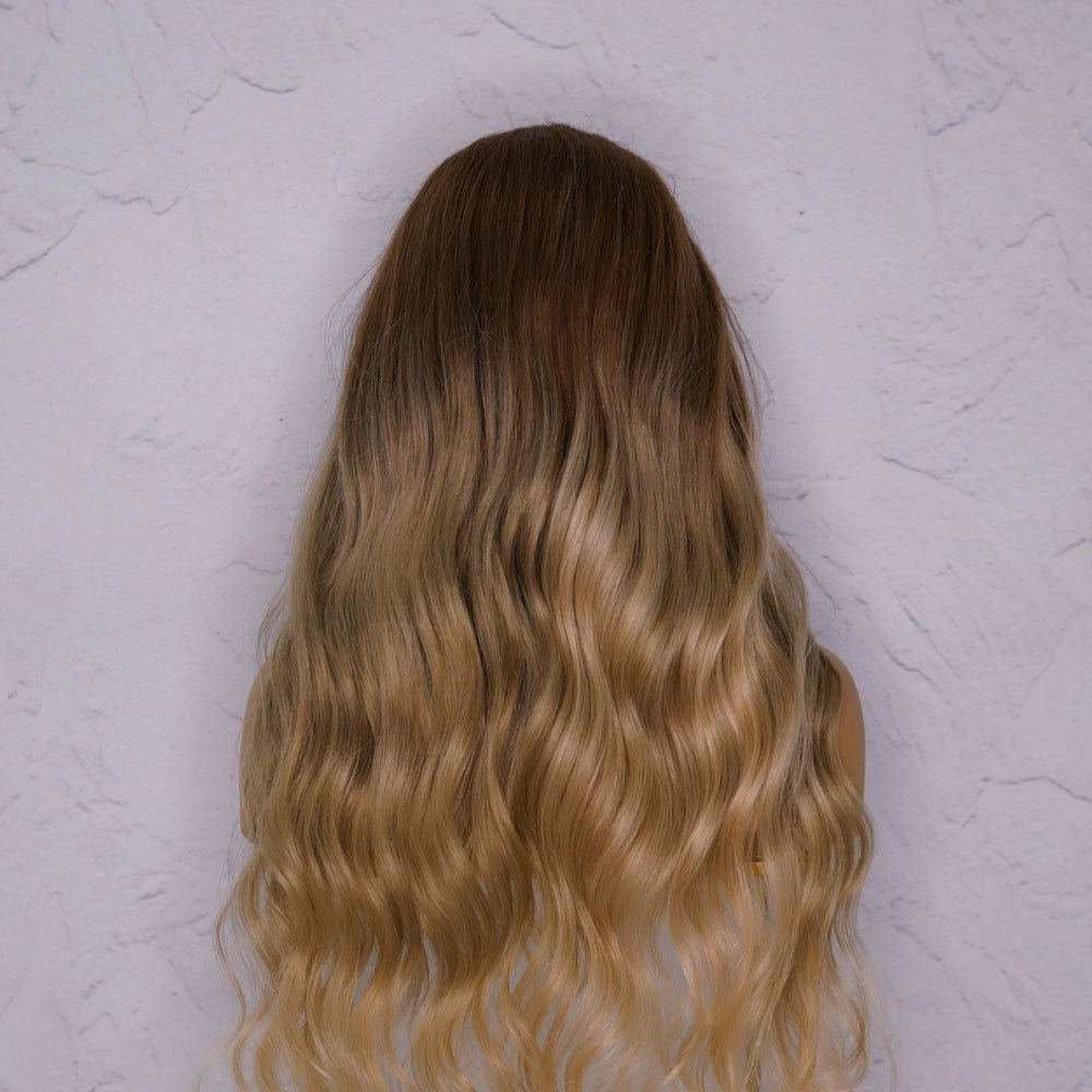 ST TROPEZ Ombre Blonde Human Hair U Part Wig