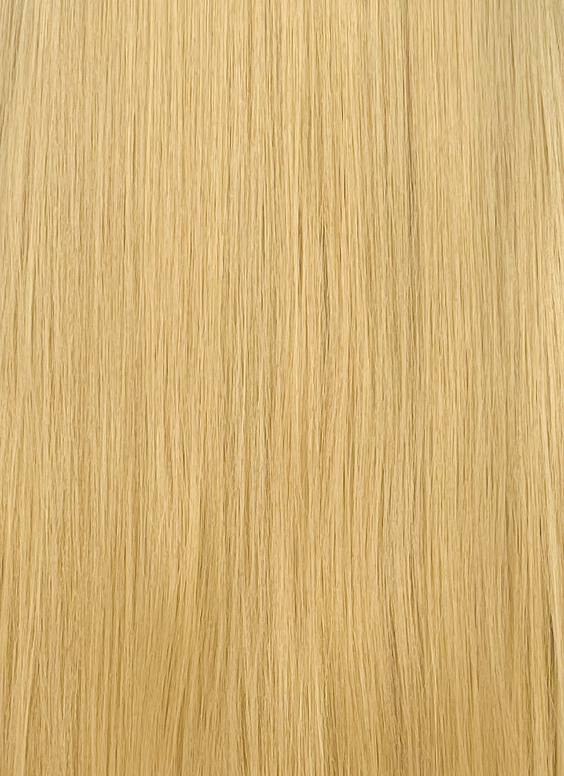 Straight Yaki Blonde Lace Front Synthetic Wig LF701S