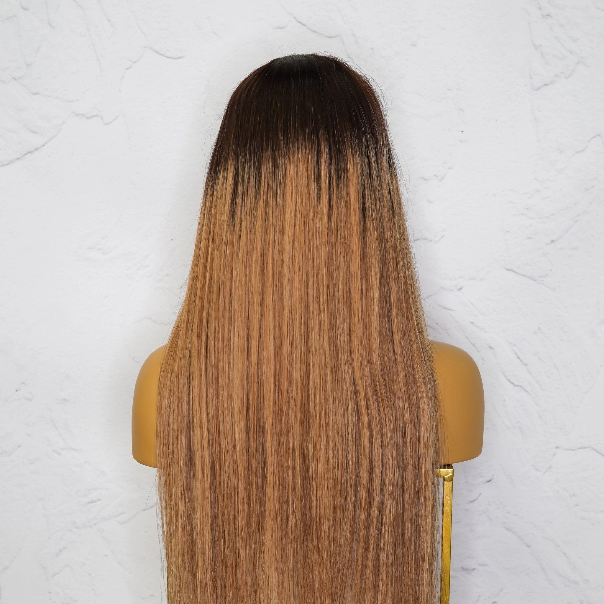 SUZY Ombre Brown Human Hair U Part Wig