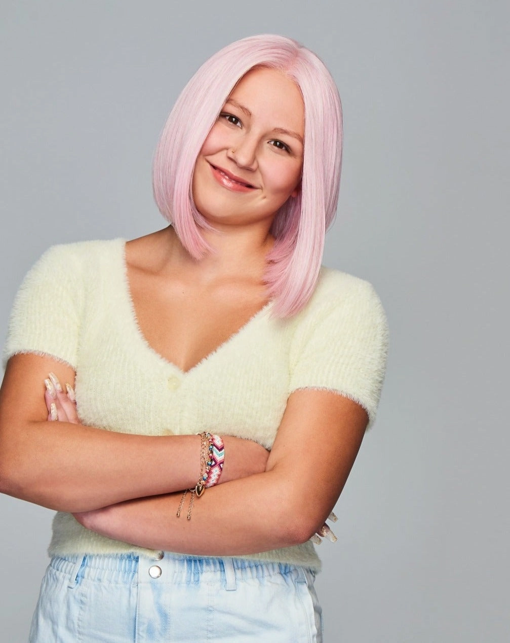 Sweetly Pink Children's Wig by Hairdo | Heat Friendly Synthetic Hair | Ultra Petite Cap