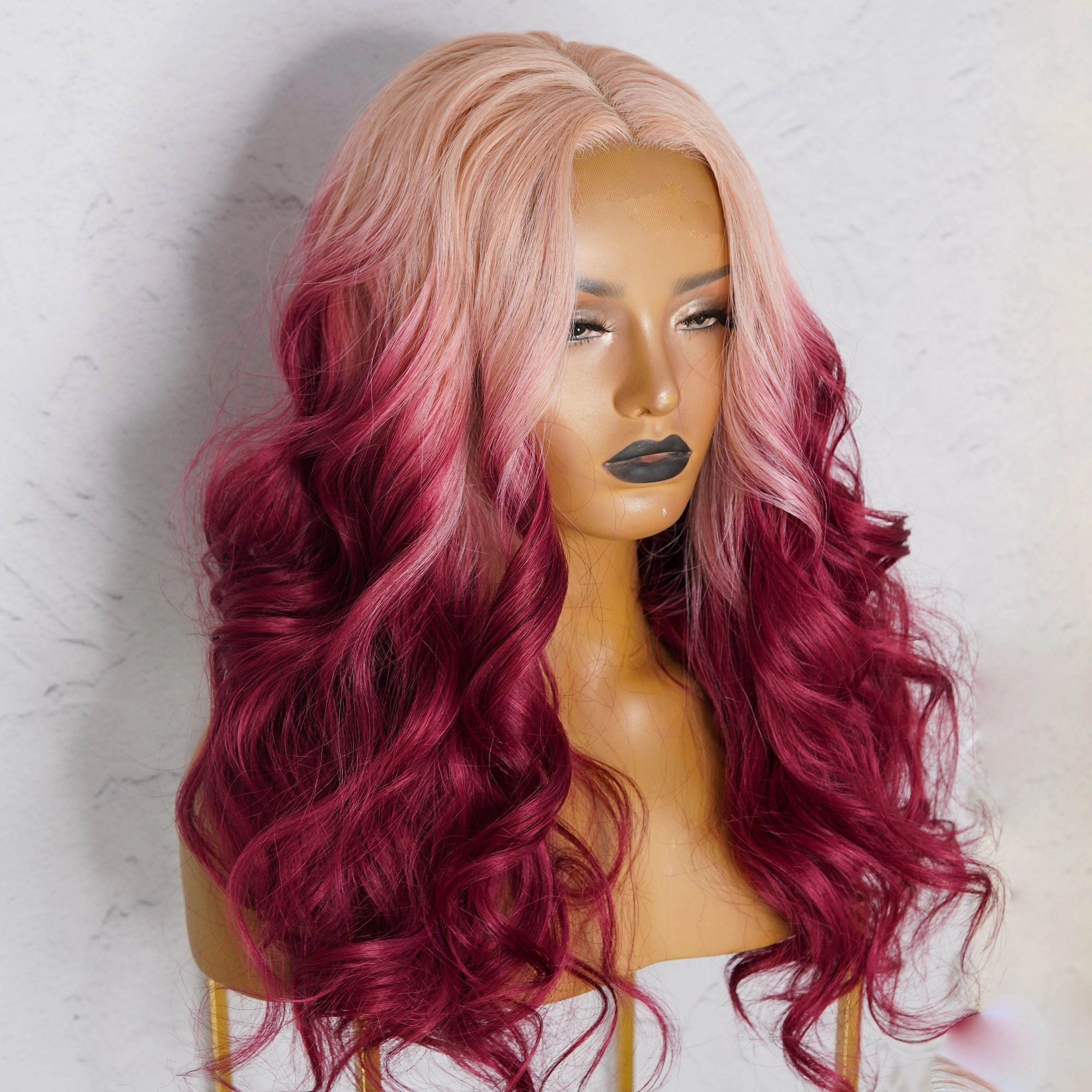 TABITHA Ombre Pink Lace Front Wig