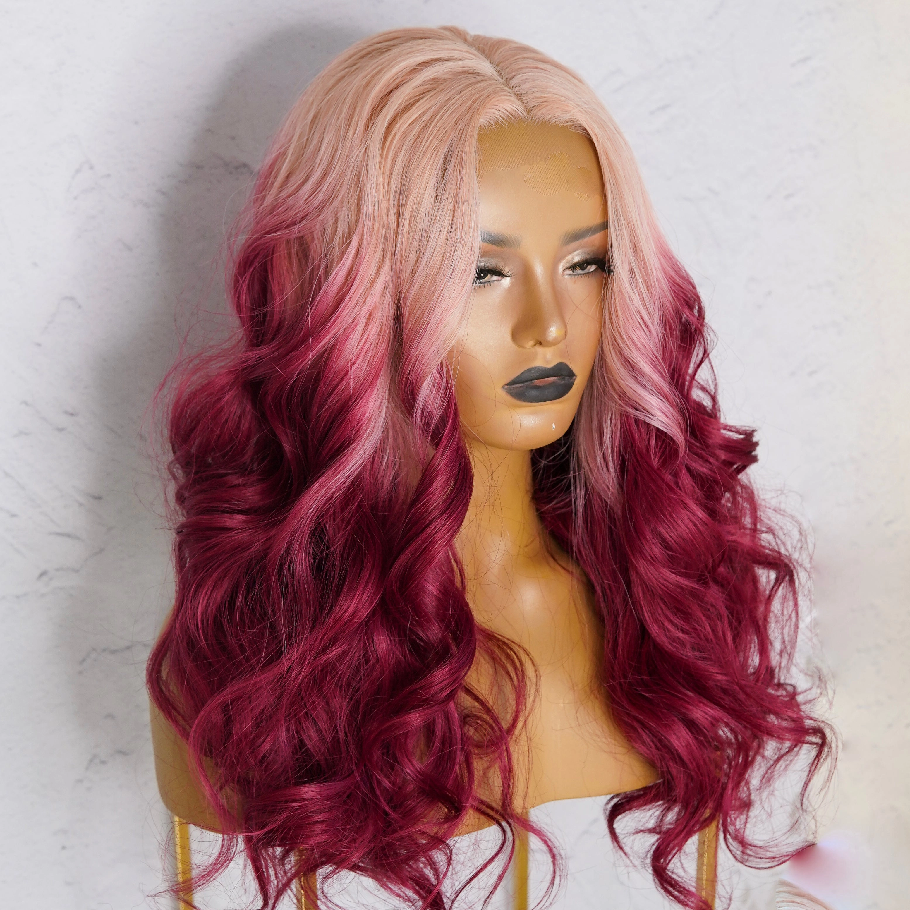 TABITHA Ombre Pink Lace Front Wig