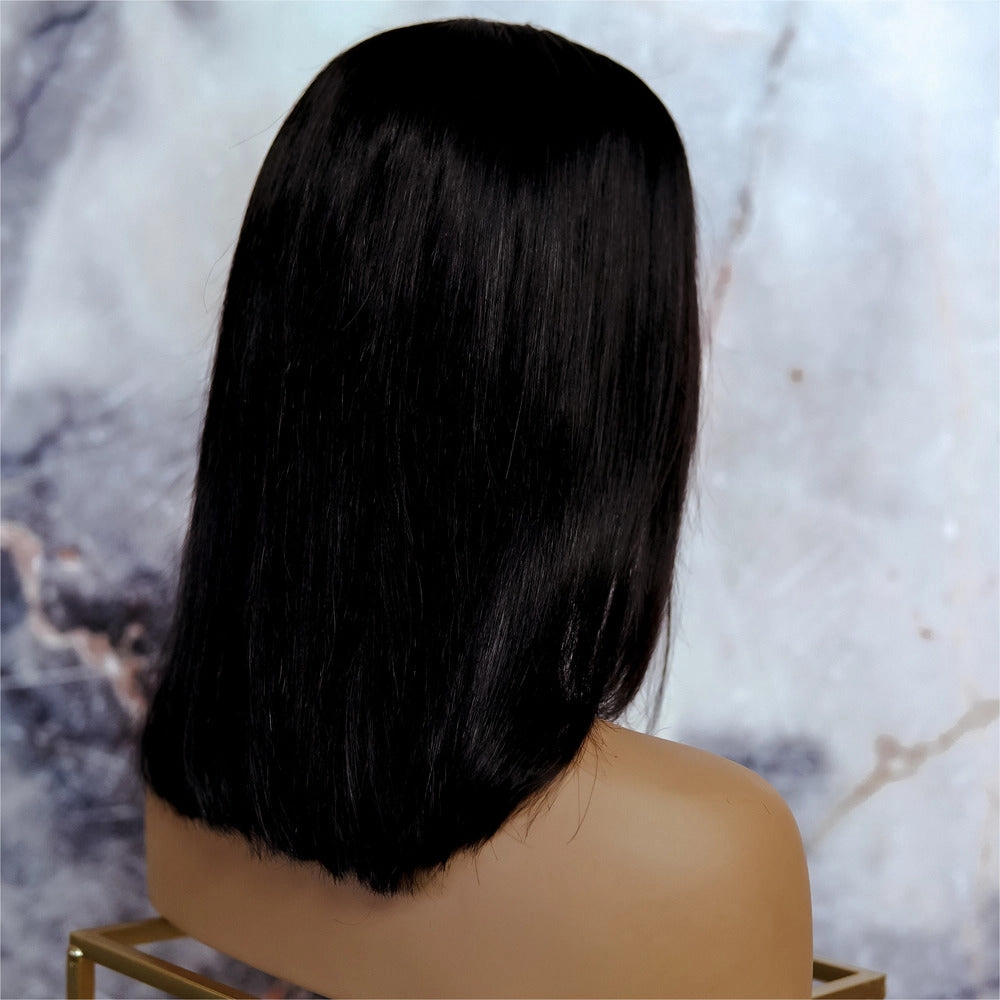 TAMARA BLACK 12" Human Hair Lace Front Wig