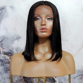 TAMARA BLACK 12" Human Hair Lace Front Wig