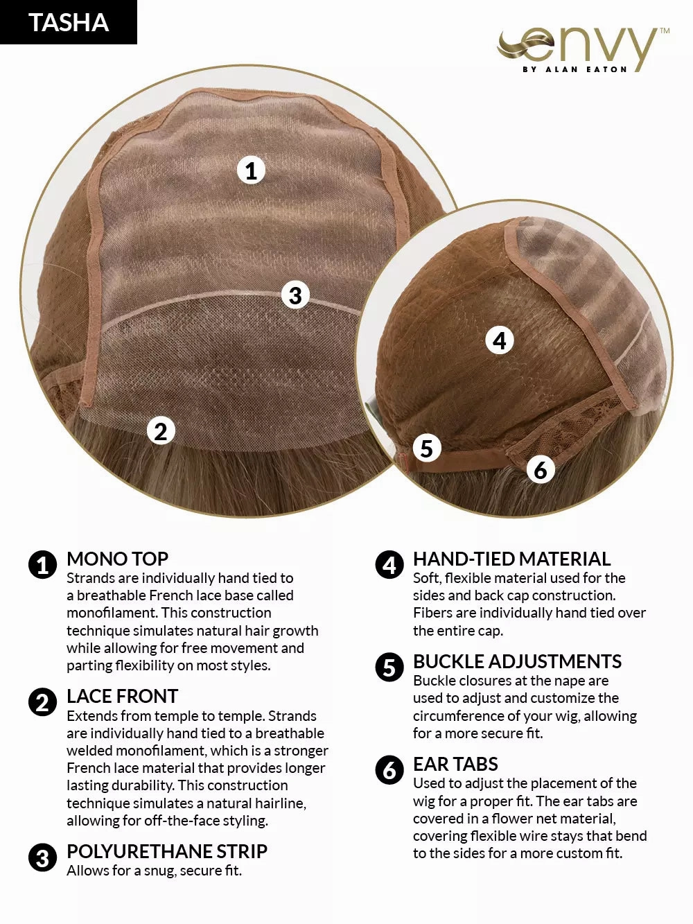 Tasha Wig by Envy | Lace Front | Mono Top | Hand-Tied