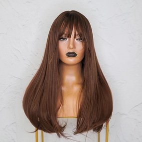 TAYLOR Brown Ombre Fringe Wig