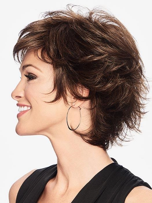 textured flip wig