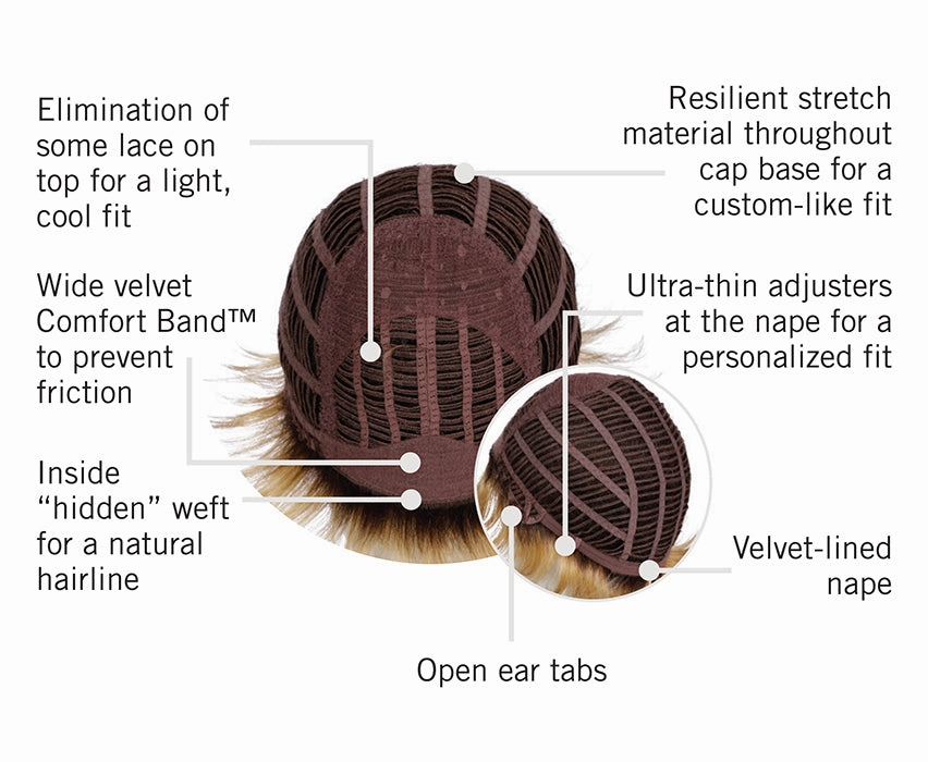 textured flip wig