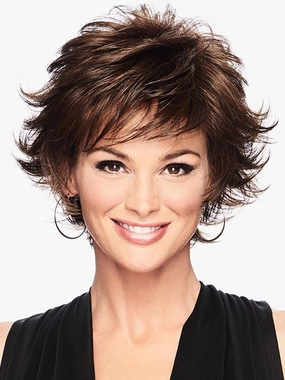textured flip wig