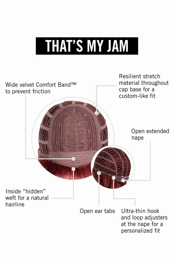 That's My Jam Wig by Hairdo | Heat Friendly Synthetic Hair | Average Cap
