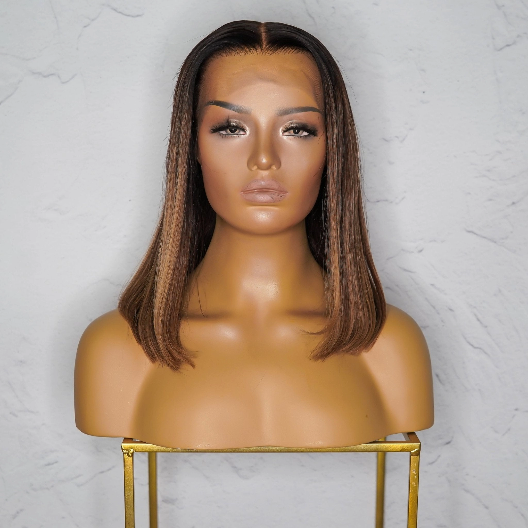 Tiarna Brown Human Hair Lace Front Wig **Ready To Ship**