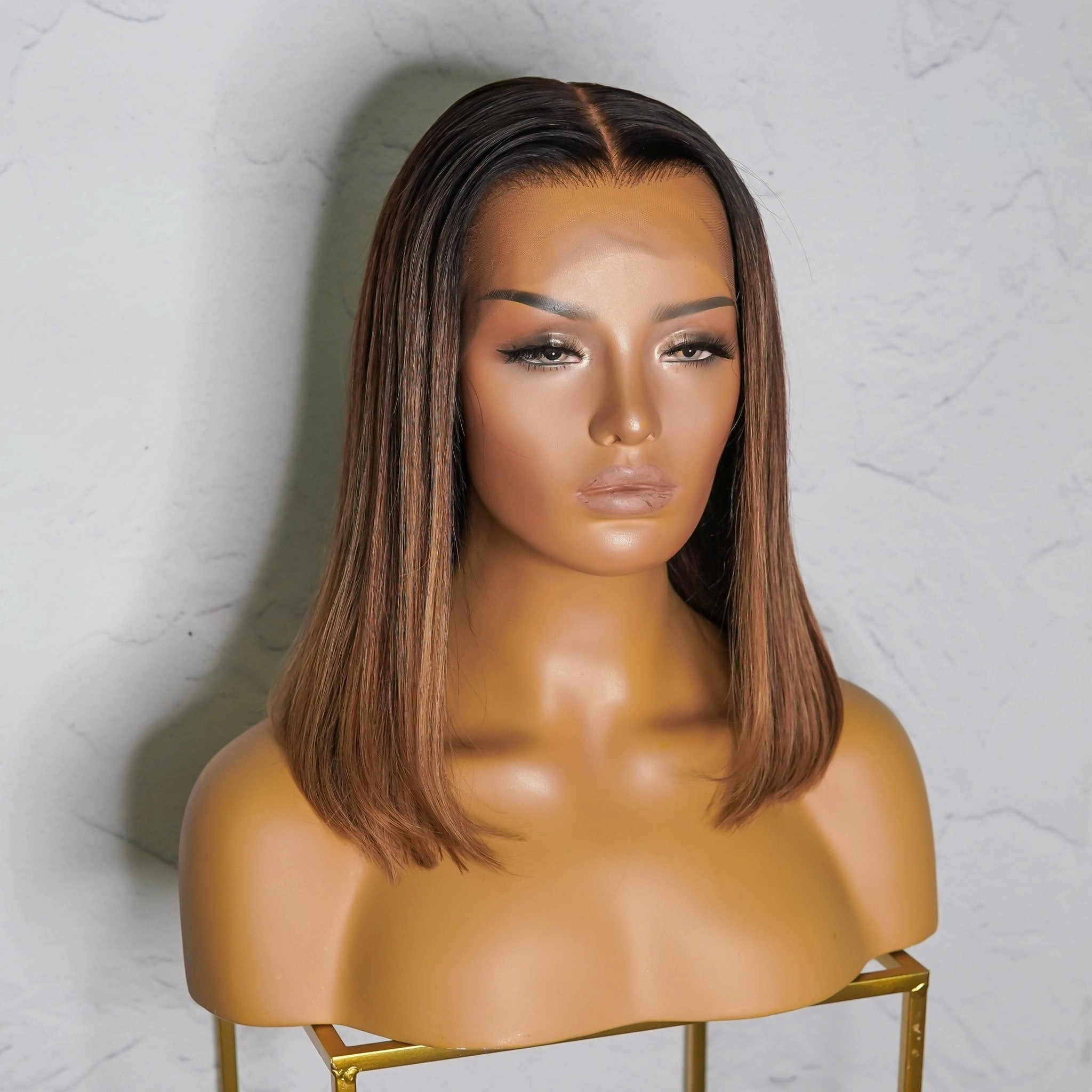 Tiarna Brown Human Hair Lace Front Wig **Ready To Ship**