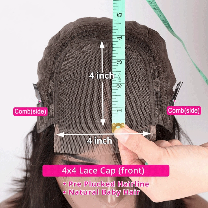 Tiktoker Same Wig Flash Sale: 4x4 Wear And Go & Glueless Straight Human Hair Bob Wig, 48hrs Only