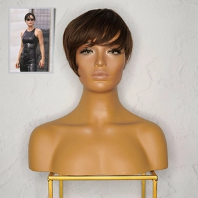 TRINITY MATRIX COSPLAY - KRIS Dark Brown Fringe Wig