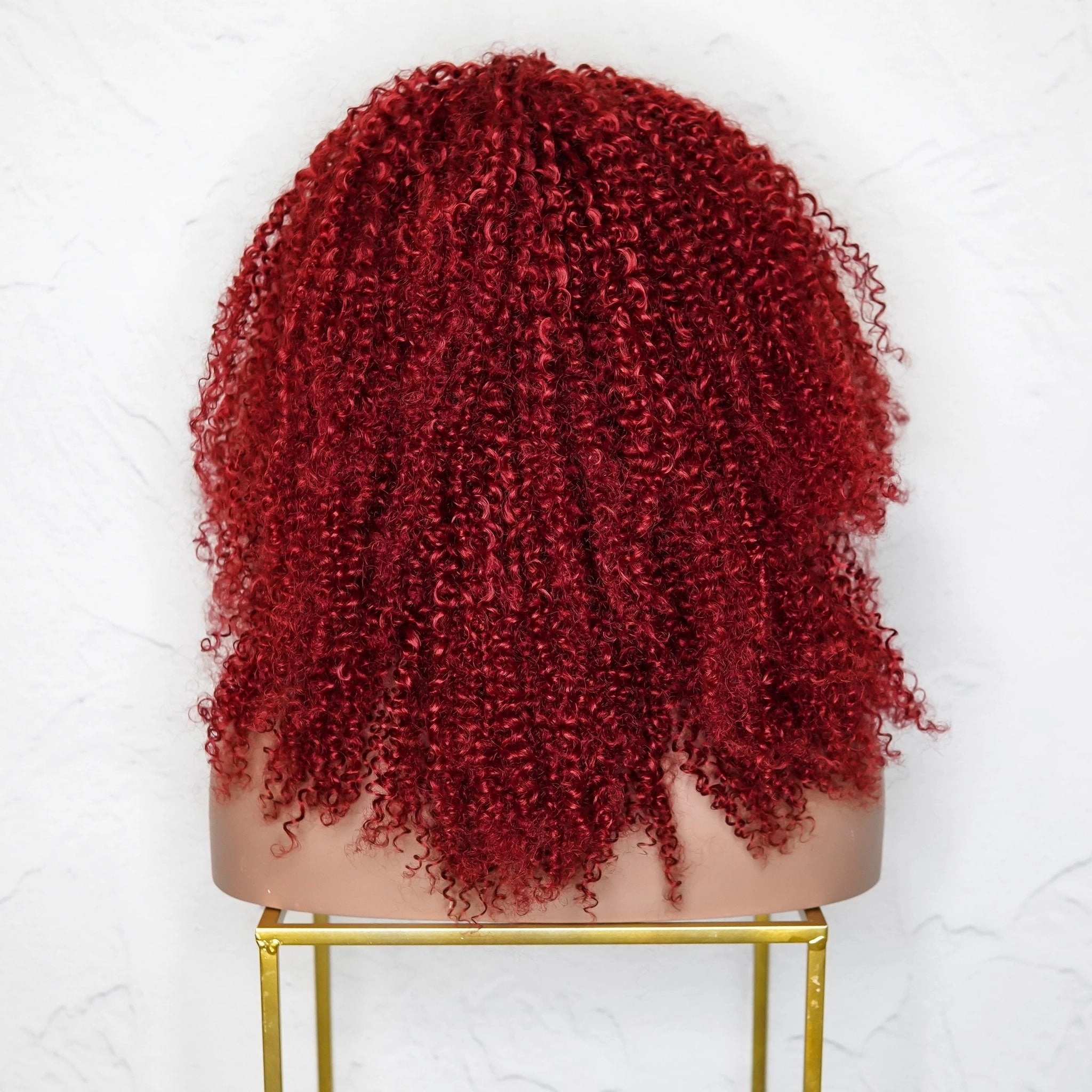 TYRA Burgundy Afro Curl Wig