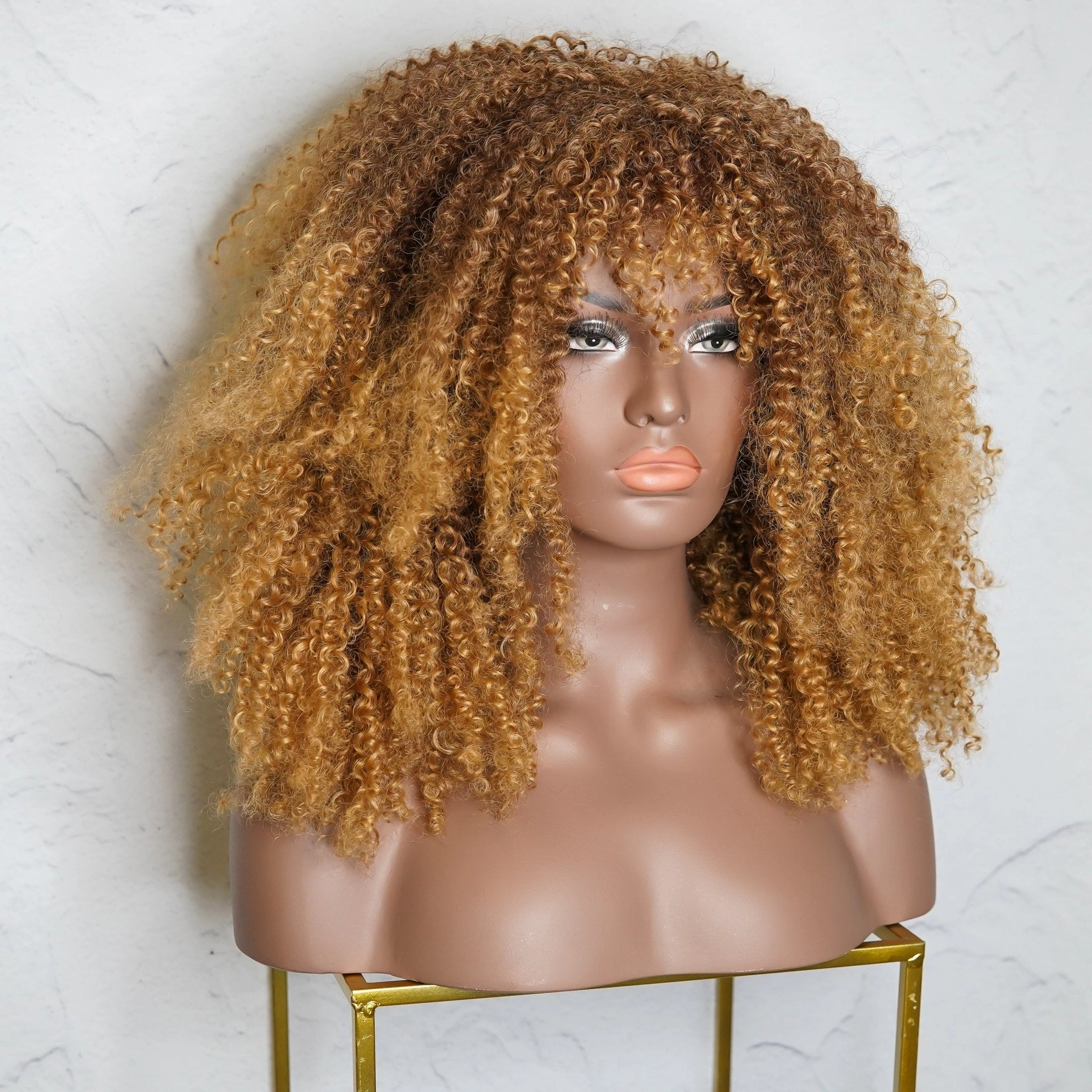 TYRA Caramel Afro Curl Wig