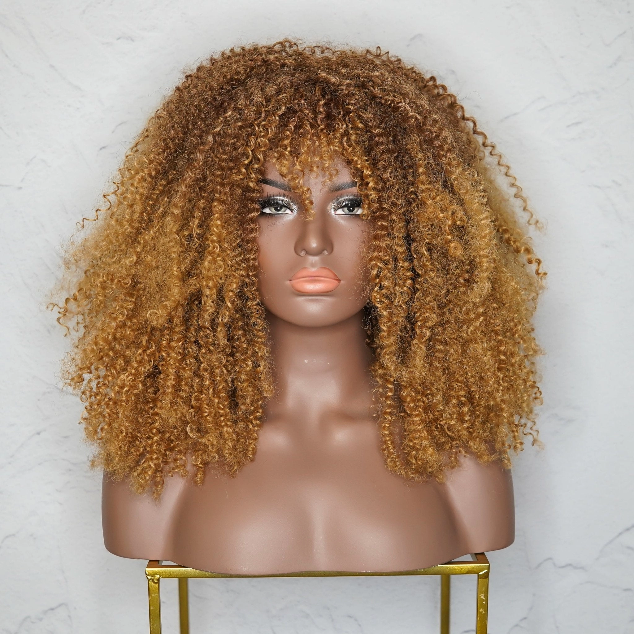 TYRA Caramel Afro Curl Wig