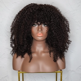 TYRA Dark Brown Afro Curl Wig