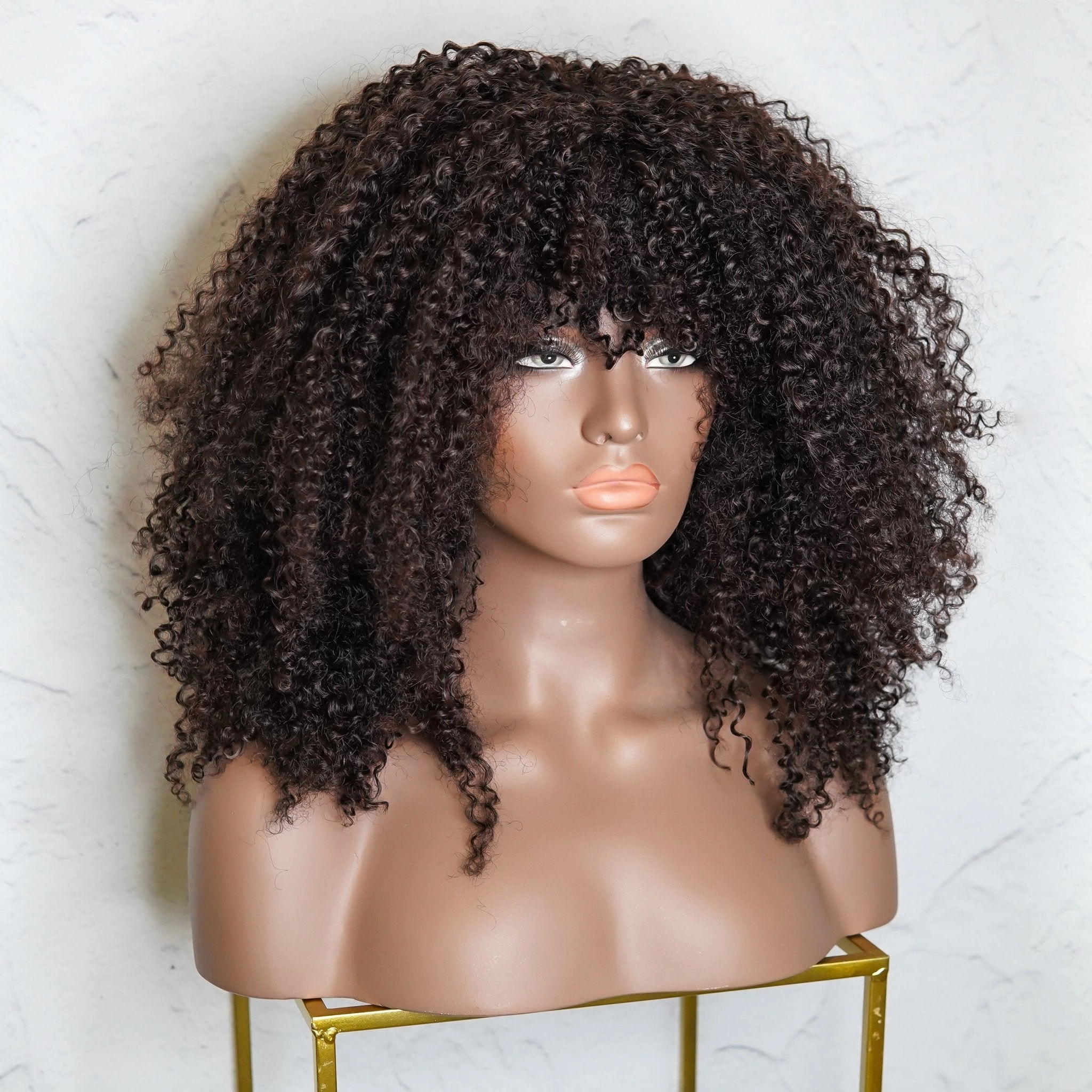 TYRA Dark Brown Afro Curl Wig