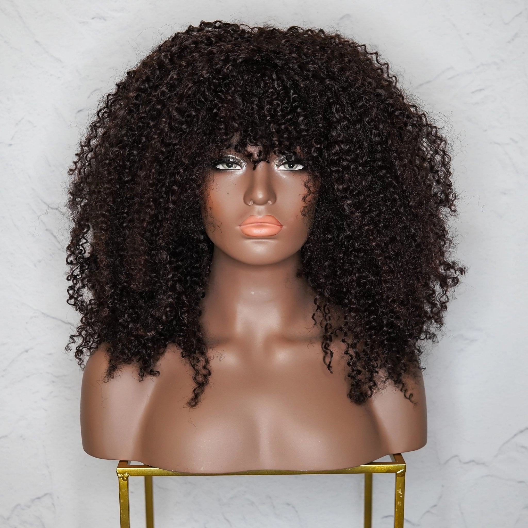 TYRA Dark Brown Afro Curl Wig