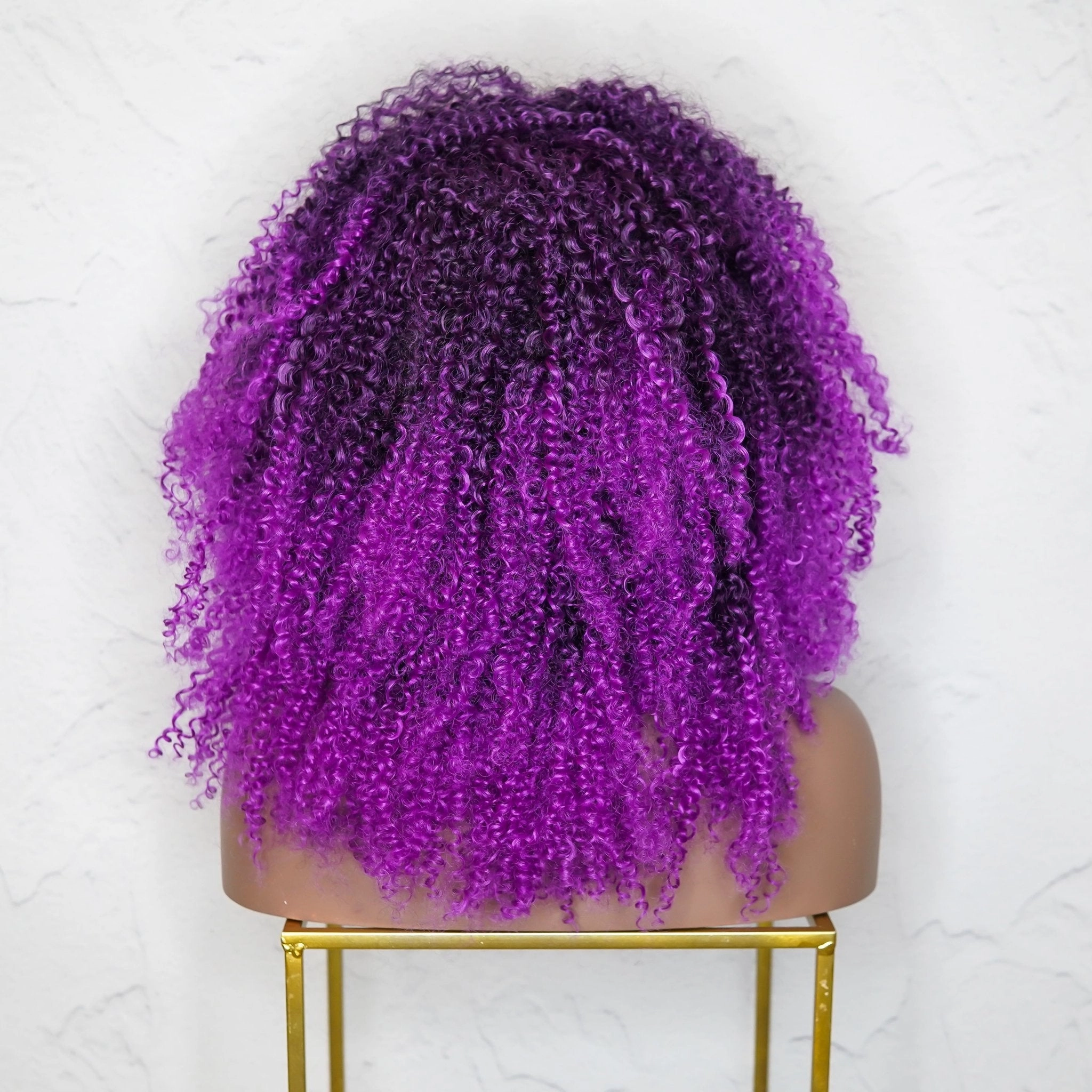 TYRA Purple Afro Curl Wig