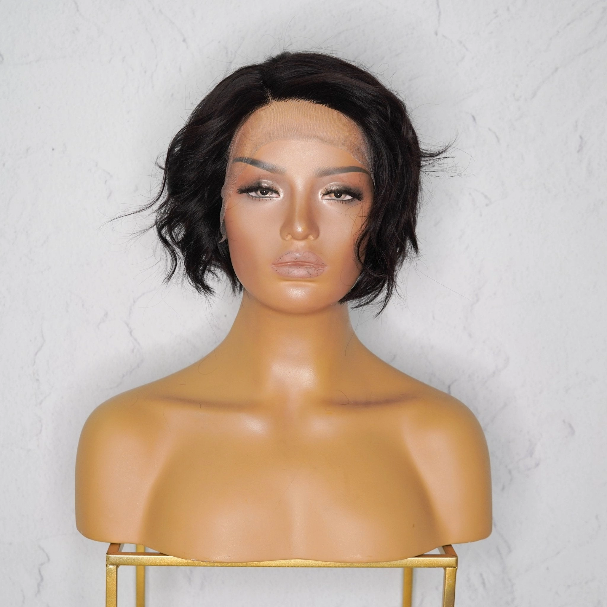 VALERIE Natural Black Human Hair Lace Front Wig
