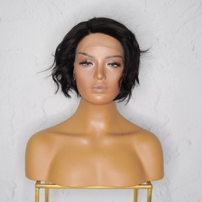VALERIE Natural Black Human Hair Lace Front Wig